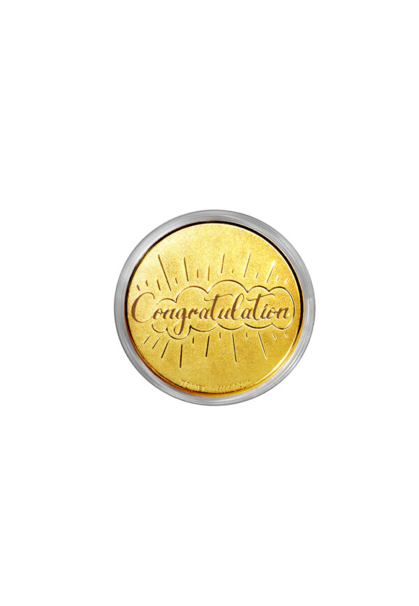 TOMEI Congratulations Gold Wafer 0.2G, Yellow Gold 9999