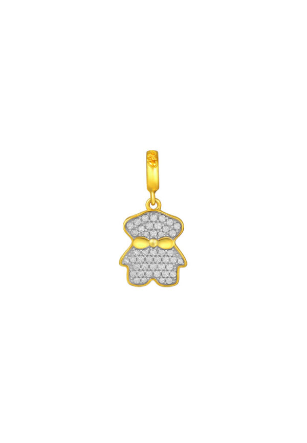762x1100_0008_Sony_52786YG1406P TOMEI Chomel Collection Bear Charm, Yellow Gold 916