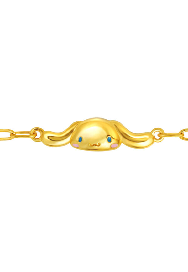 762x1100_0009_HK-C-YG1654B-EC_3 TOMEI I Sanrio Cinnamoroll Bracelet, Yellow Gold 916