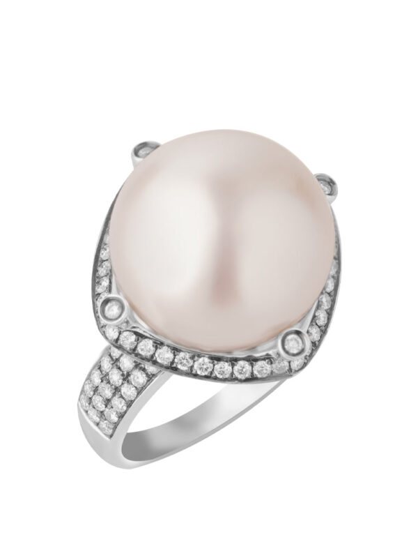 762x1100_0010s_0000_R1354 TOMEI Ring, Diamond Pearl White Gold 750 (R1354)
