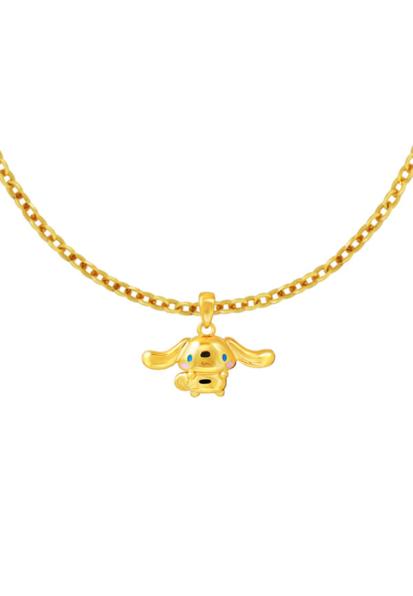 762x1100_0015_HK-C-YG1315P-EC_3 TOMEI I Sanrio Cinnamoroll Pendant, Yellow Gold 916
