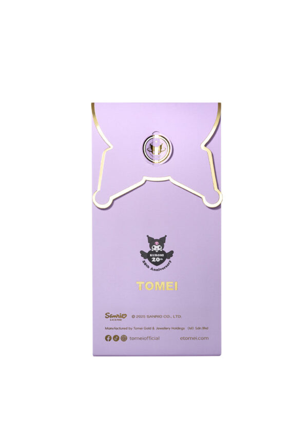 TOMEI I Sanrio Kuromi 20th Anniversary Gold Wafer 0.2G, Yellow Gold 9999
