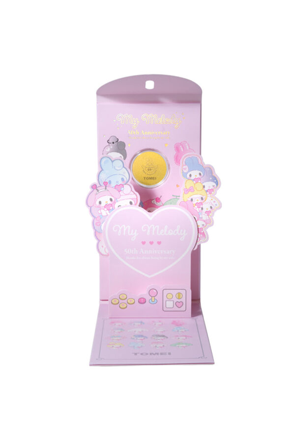 TOMEI I Sanrio My Melody 50th Anniversary Gold Wafer 0.2G, Yellow Gold 9999