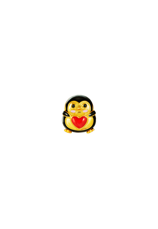 TOMEI Chomel Collection Penquin Charm, Yellow Gold 916
