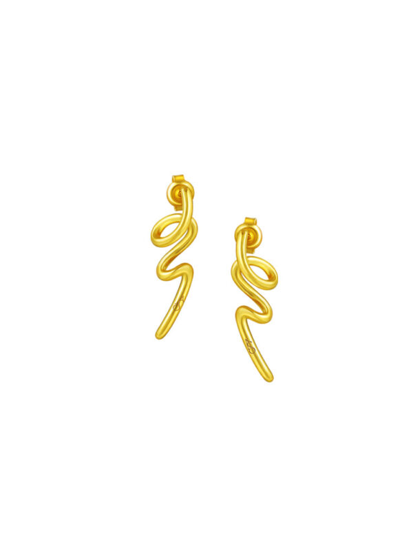 762x1100_0033_Sony_51892AS-YG1388E-1C TOMEI Anastasia Curving Earrings, Yellow Gold 916