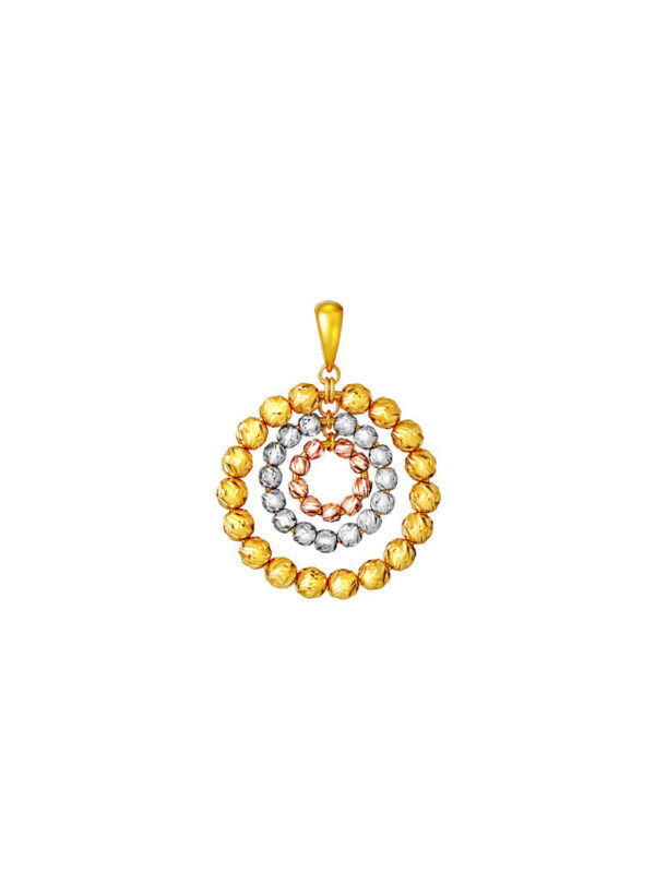 762x1100_Master_0002_Sony_25900_e6ec69bc-a705-4a0b-ac24-8914a38b3906 TOMEI Trio-Circle Of Bead Pendant, Yellow Gold 916