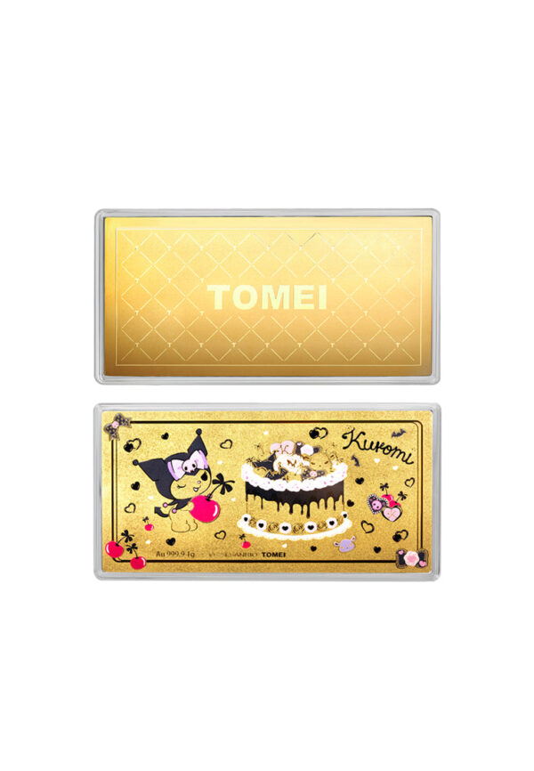 TOMEI I Sanrio Kuromi Gold Wafer 1G, Yellow Gold 9999