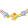 TOMEI Chomel I Sanrio Cinnamoroll 5D Charm with Blue Rope Bracelet, Yellow Gold 999