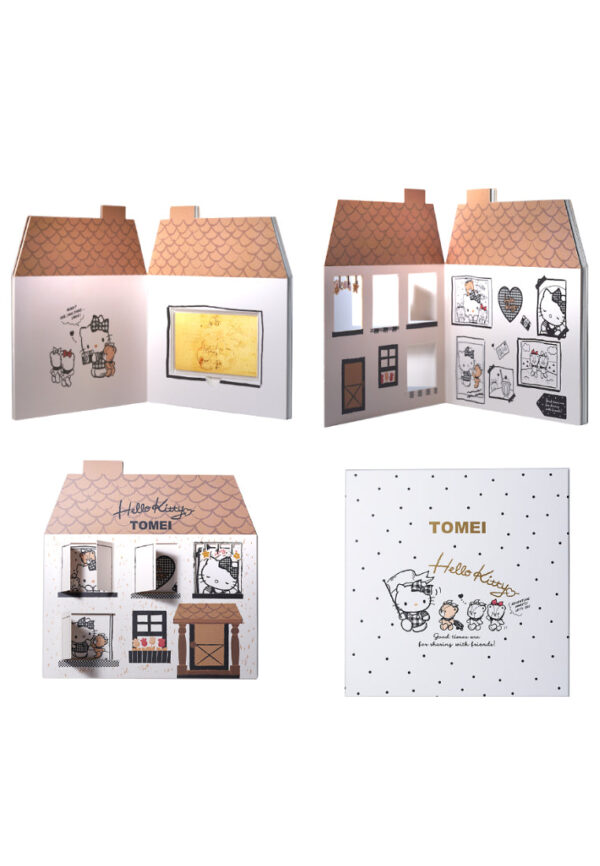 TOMEI I Sanrio Hello Kitty Holiday Gold Wafer 0.5G, Yellow Gold 9999