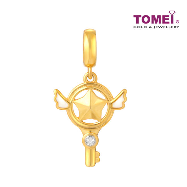 CNYGOLD_1000px_0008_TM-YG1060P-EC TOMEI The Angel's Key Charm, Yellow Gold 916