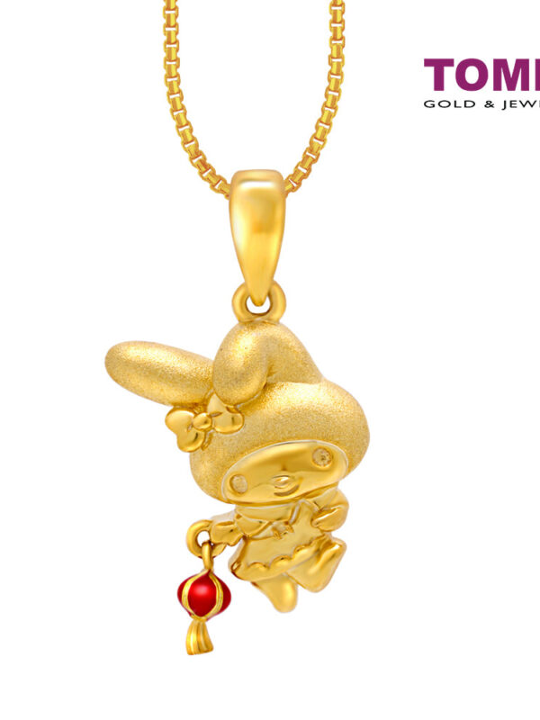CNYGOLD_1000px_0056_AY0058086 TOMEI X SANRIO My Melody With Tang Lung Pendant, Yellow Gold 916
