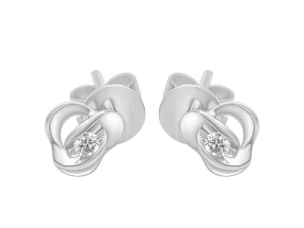 TOMEI Diamond Earrings, White Gold 585