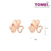Measurement_1000x1000_a71a08b0-2795-4cef-ad21-81a11505a8e6 TOMEI Rouge Collection, Three Leaves Clover Earrings, Rose Gold 750