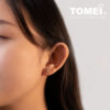 Model_1000x1000_85df5cf0-4945-4531-b42c-9a54339f0333 TOMEI Rouge Collection, Three Leaves Clover Earrings, Rose Gold 750