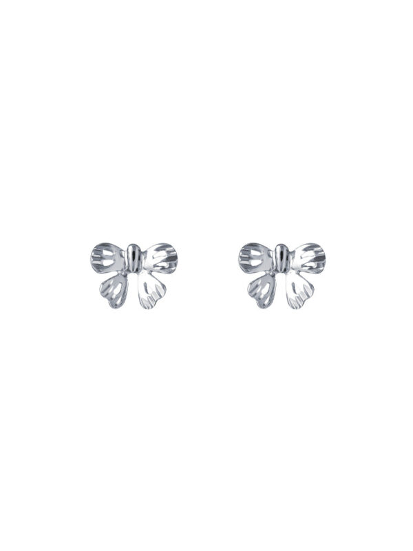 NTomei_0020_Sony_23267.psdcopy TOMEI Ribbon Earrings, White Gold 585