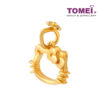 TOMEI I Sanrio Hello Kitty Head Pendant, Yellow Gold 916