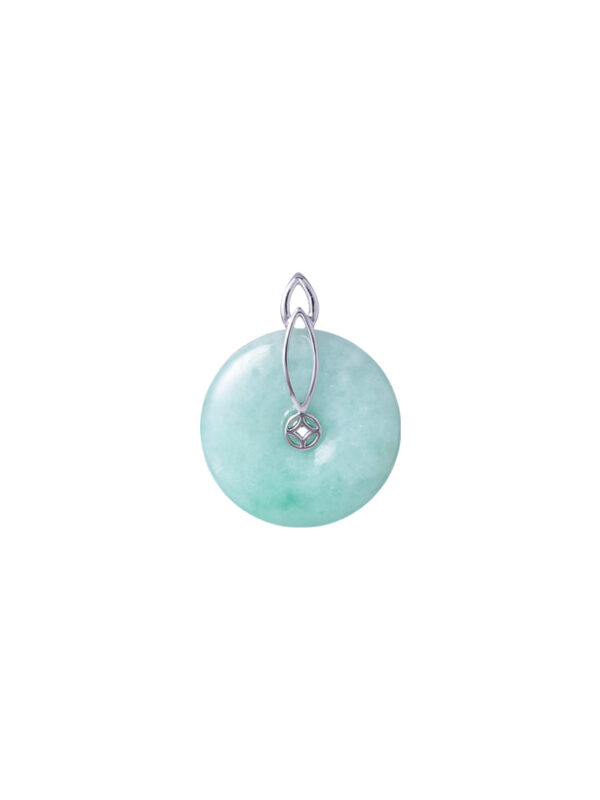 Tomei1_0029_Sony_10922FL430.psd TOMEI Round Jade Pendant, White Gold 750