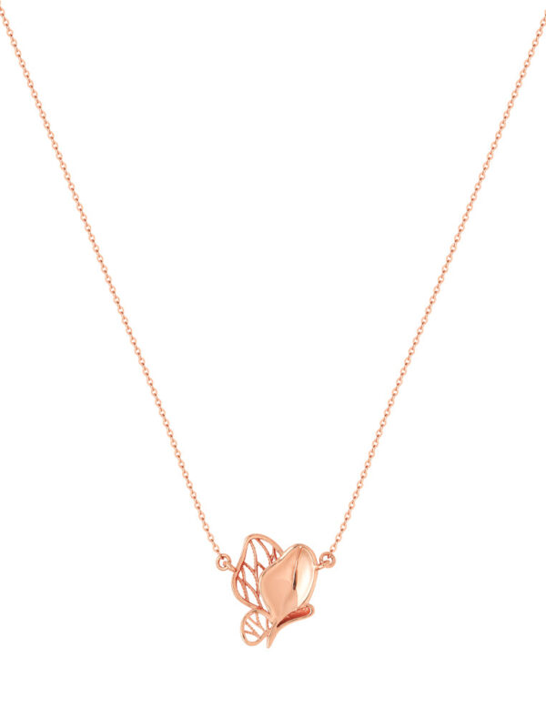 Tomei_0002_WN72R-GD_1.psd_da2dbe46-1d48-4d5f-a2bf-09d46ad59620 TOMEI Rouge Collection Butterfly Necklace, Rose Gold 750