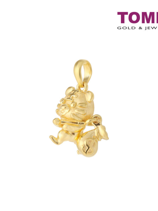 Tomei_0002s_0000_Layer24 TOMEI Tiger And Money Bag Pendant, Yellow Gold 916