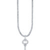 Tomei_0004_P4226_1.psd TOMEI Key Diamond Pendant Set, White Gold 585