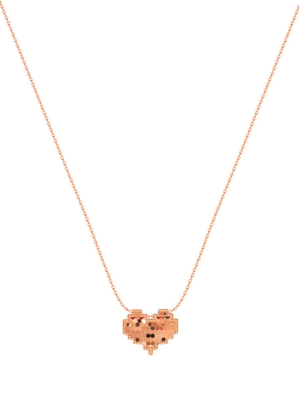 Tomei_0005_WN71R-GD_1.psd TOMEI Rouge Collection Heart Necklace, Rose Gold 750
