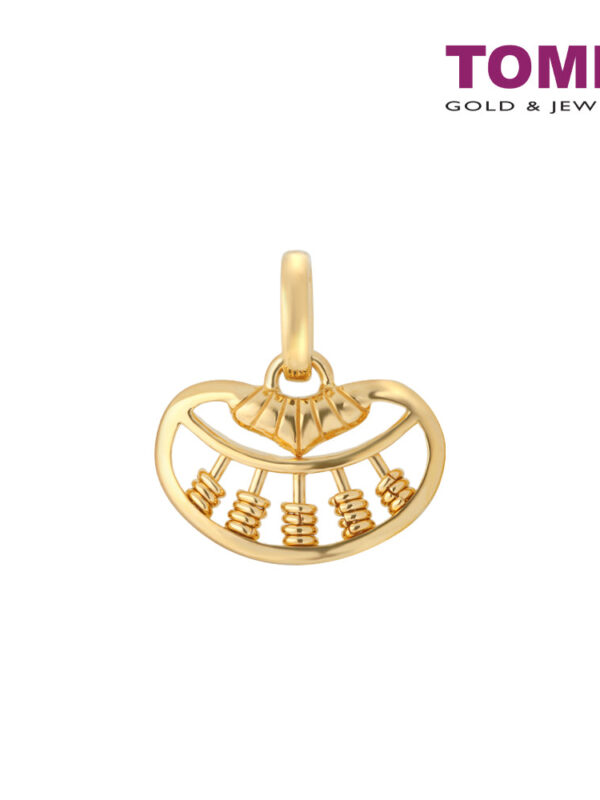 Tomei_0011s_0000_Layer27 TOMEI Ruyi Abacus Pendant, Yellow Gold 916