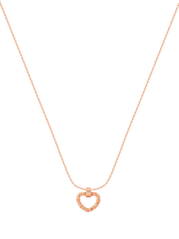 Tomei_0014_WN68R-GD_1.psd TOMEI Rouge Collection Heart Necklace, Rose Gold 750