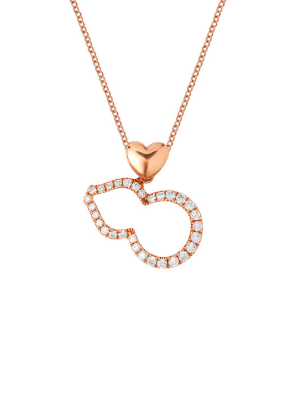 Tomei_0028_GDITPH00611_1.psd TOMEI Rouge Collection, Lovely Hulu Necklace Rose Gold 750