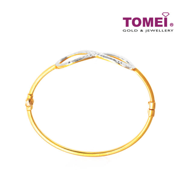 Tomei_1000px_9L0127007_2 TOMEI Ribband in Infinite Glitter Bangle, Yellow Gold 916 (9L-BK1333-2C)