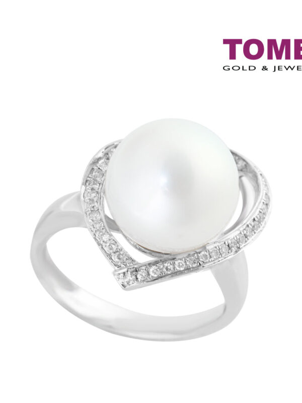 Tomei_1000px__0008s_0002_PO0003156_1 TOMEI Ring, Diamond Pearl White Gold 750 (DR92433)