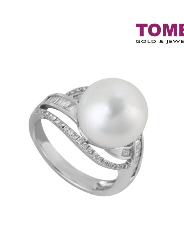 Tomei_1000px__PO0000746_1 TOMEI Ring, Diamond Pearl White Gold 750 (R1041-14)