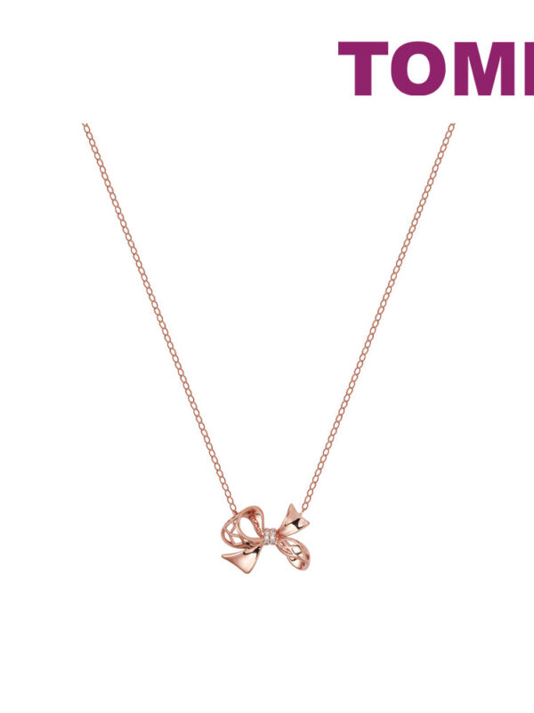 Untitled-1_0000s_0001_Curves1copy TOMEI Rouge Collection Lovely Ribbon Necklace, Rose Gold 750