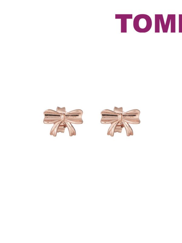 Untitled-1_0008_Hue_Saturation1copy5 TOMEI Rouge Collection Ribbon Earrings, Rose Gold 750