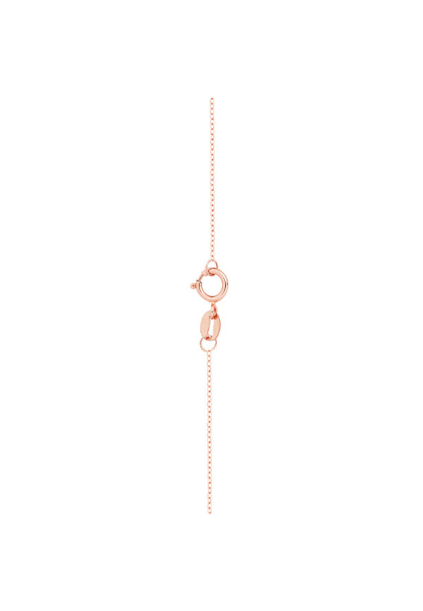 TOMEI Rouge Collection Fu In Circle Necklace, Rose Gold 750