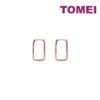 Untitled-1_0015_Layer1copy29 TOMEI Rouge Collection Rectangular Earrings, Rose Gold 750