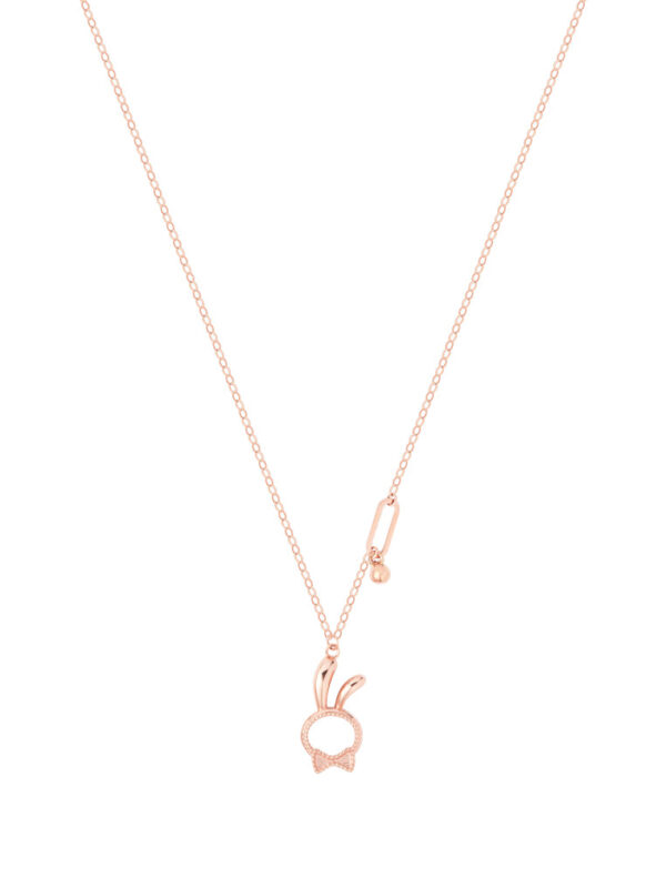 Untitled-1_0015_Layer3_5777ac34-9aa5-47e4-b001-529289b65fe3 TOMEI Rouge Collection Rabbit With Bow Necklace, Rose Gold 750
