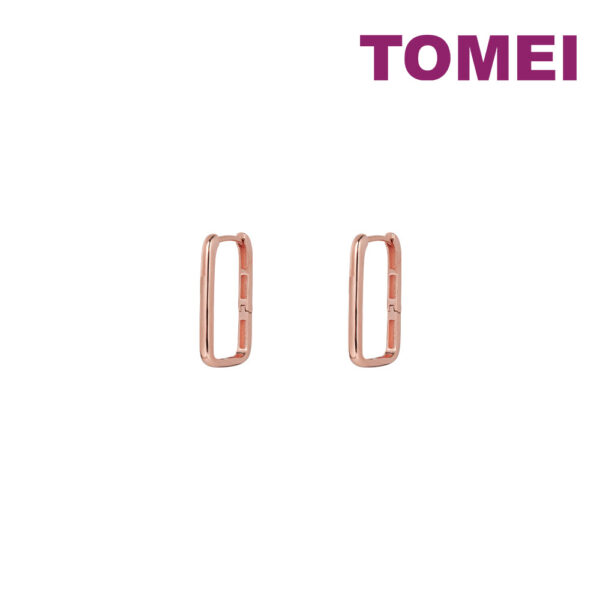Untitled-1_0016_Layer1copy28 TOMEI Rouge Collection Rectangular Earrings, Rose Gold 750