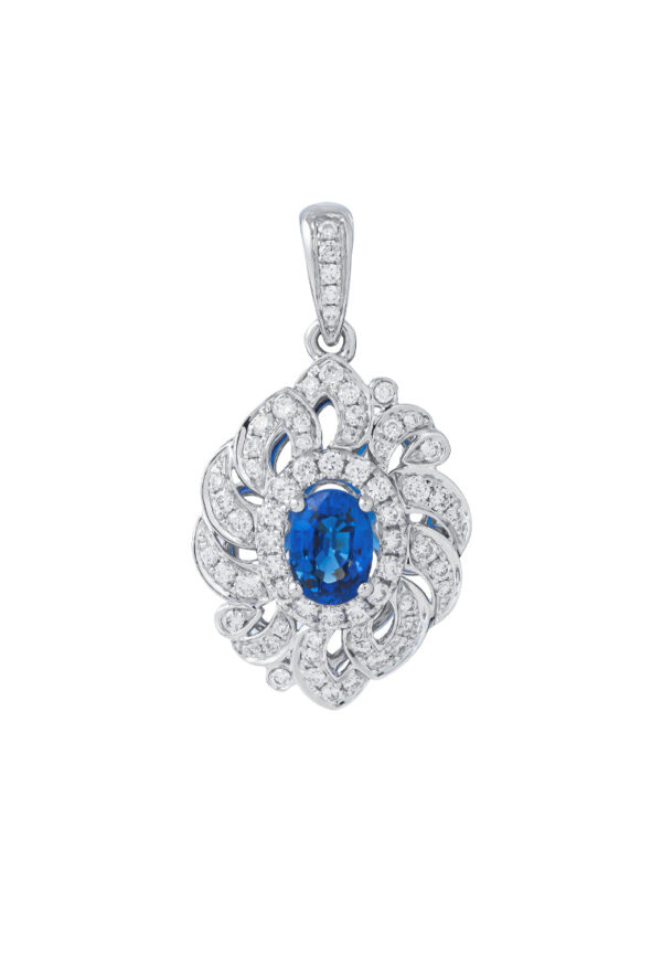 Untitled-2_0002s_0001_DSC07604.psd TOMEI Sapphire Pendant, White Gold 750