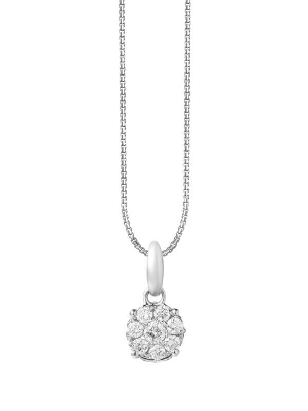 Untitled-2_0005s_0000_Sony_17232.psdP5696 TOMEI The Symbolic Of Four Happiness Diamond Pendant Set, White+Rose Gold 585