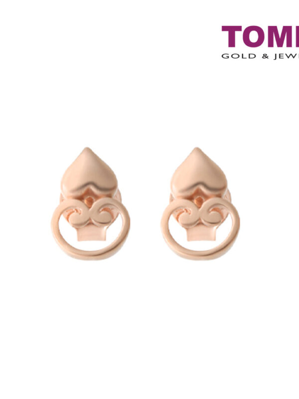WQ0020350_1000x1000_a1e4649d-1450-4f23-b690-edca50657f5b TOMEI Rouge Collection Lovingly RuYi Lock Earrings I Rose Gold 750 (18K)