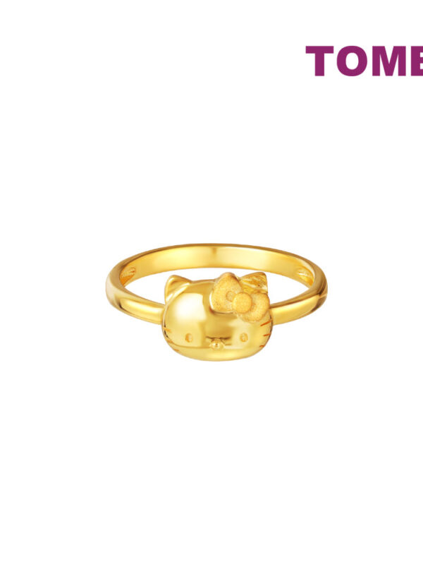 XMAS_1000x1000_0018_04962 TOMEI X SANRIO Winter Wonders Hello Kitty Ring, Yellow Gold 916
