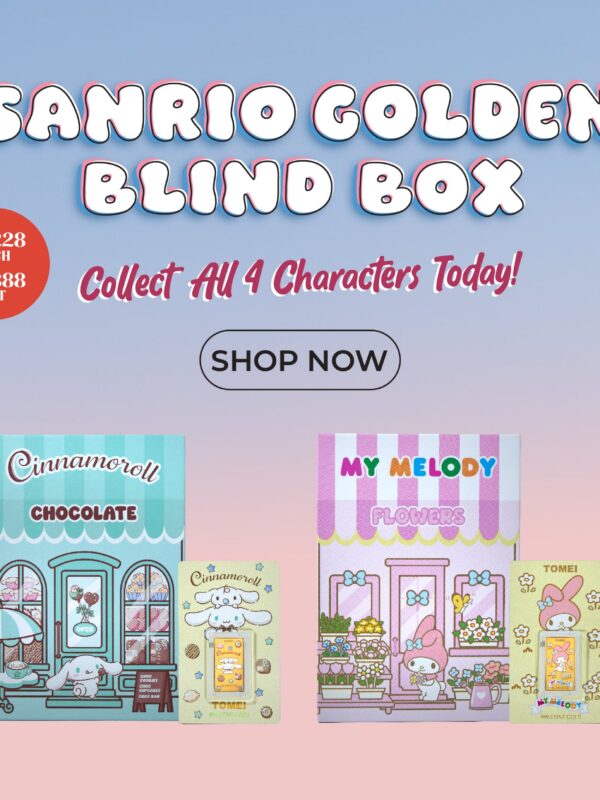 ebanner-01_1 TOMEI x Sanrio Golden Blind Box Full Set Gold Wafer 0.80G I Fine Gold 9999