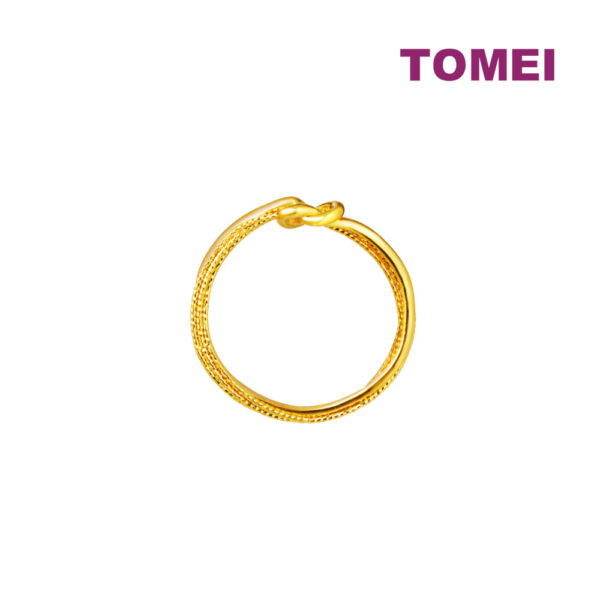 master1000x1000_0020_Sony_16661 TOMEI X XIFU 【如一】Love Knot Ring, Yellow Gold 999