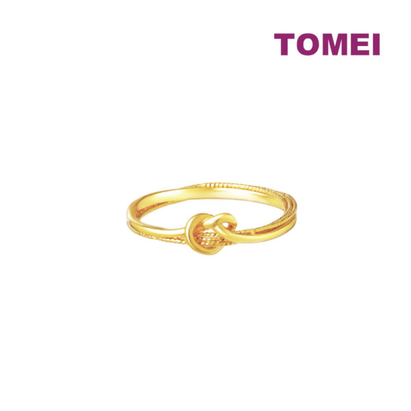 master1000x1000_0021_Sony_16661 TOMEI X XIFU 【如一】Love Knot Ring, Yellow Gold 999