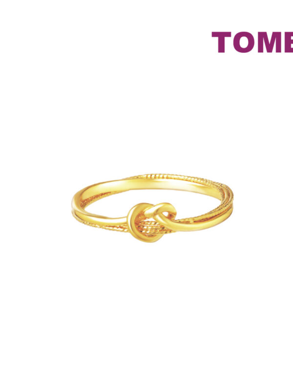 master1000x1000_0021_Sony_16661 TOMEI X XIFU 【如一】Love Knot Ring, Yellow Gold 999
