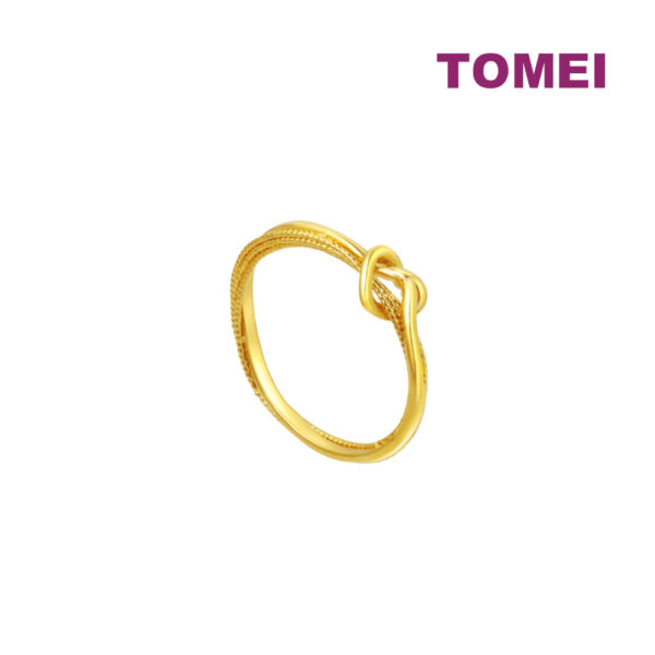 master1000x1000_0022_Sony_16661 TOMEI X XIFU 【如一】Love Knot Ring, Yellow Gold 999