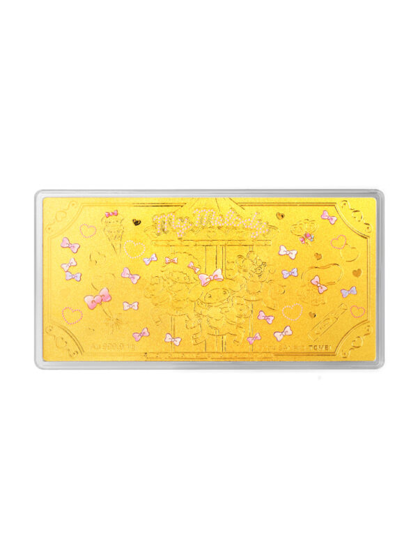 master762x1100_0005_Sony_25416 TOMEI X SANRIO My Melody Merry-Go-Round Gold Wafer 1G, Yellow Gold 9999