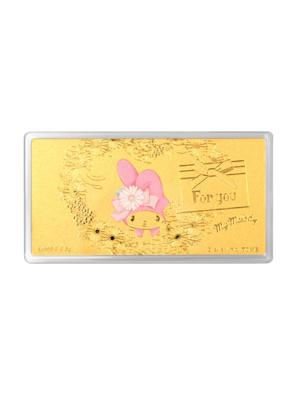 master762x1100_0008_Sony_25395 TOMEI X SANRIO My Melody Bloom Gold Wafer 0.5G, Yellow Gold 9999