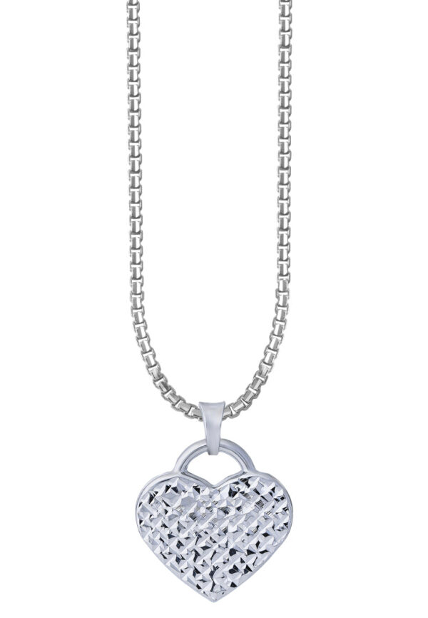 TOMEI True Love Pendant, White Gold 585