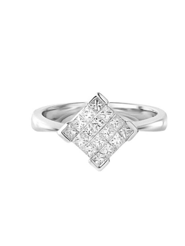 tomei_0000s_0017s_0002_Tomei_20860.psd454115Z1713R TOMEI Princess Cut Diamond Ring, White Gold 750